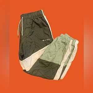 Champion Pants Men’s XL Green Colorblock Windbreaker Joggers